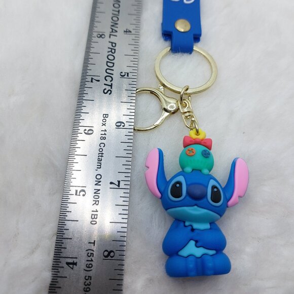 2/$25 Stitch and Scrump keychain wrist strap lanyard with 'Stitch' - Picture 3 of 6